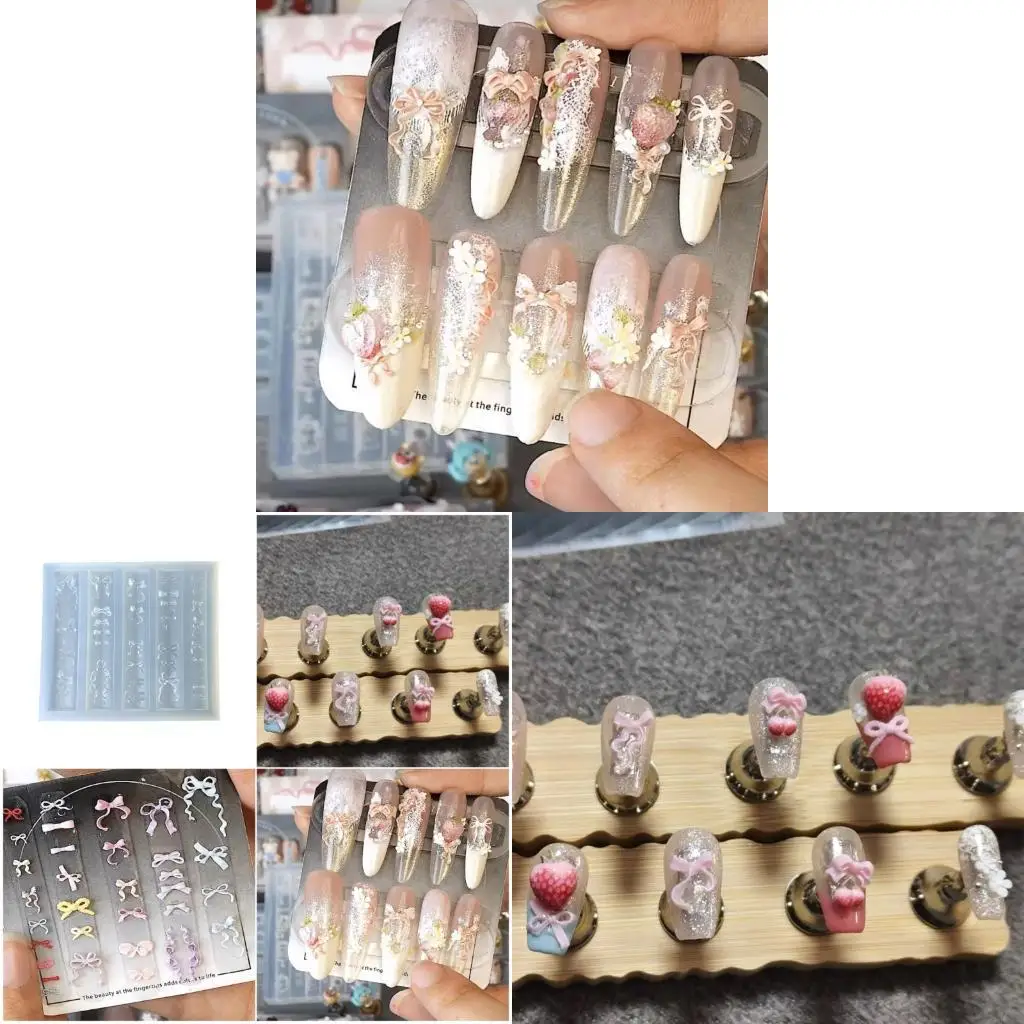 

R3MC Comfortable Bowknot Adhesive Mold For Individualized Accessories Easy Grip Structure Reusable Art Bowknot Template