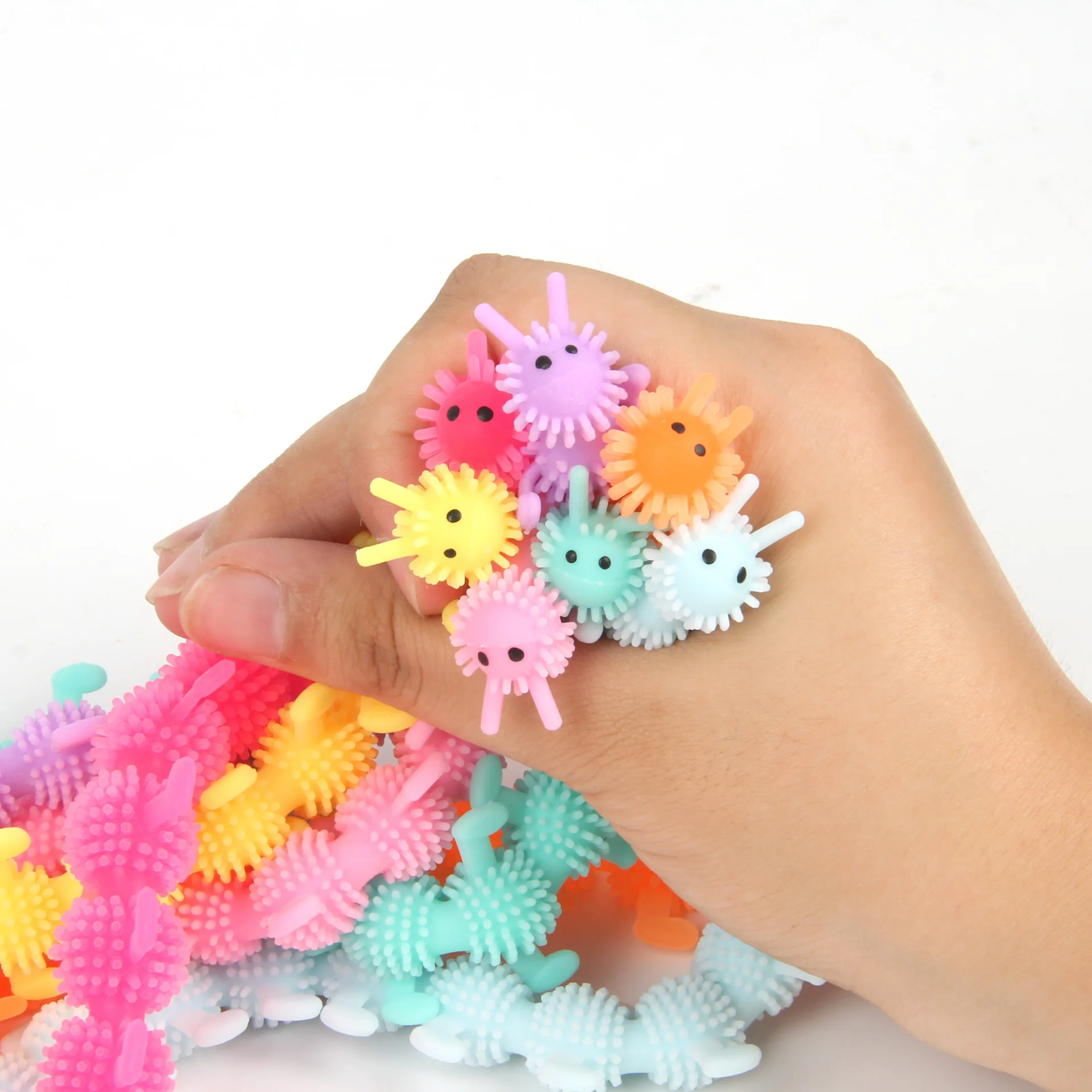 TPR Rope Kids Toy 12Pcs Funny Unicorn Pull Worm Stretch String Birthday Party Game Favors Gift Children Stress Relief Fidget Toy