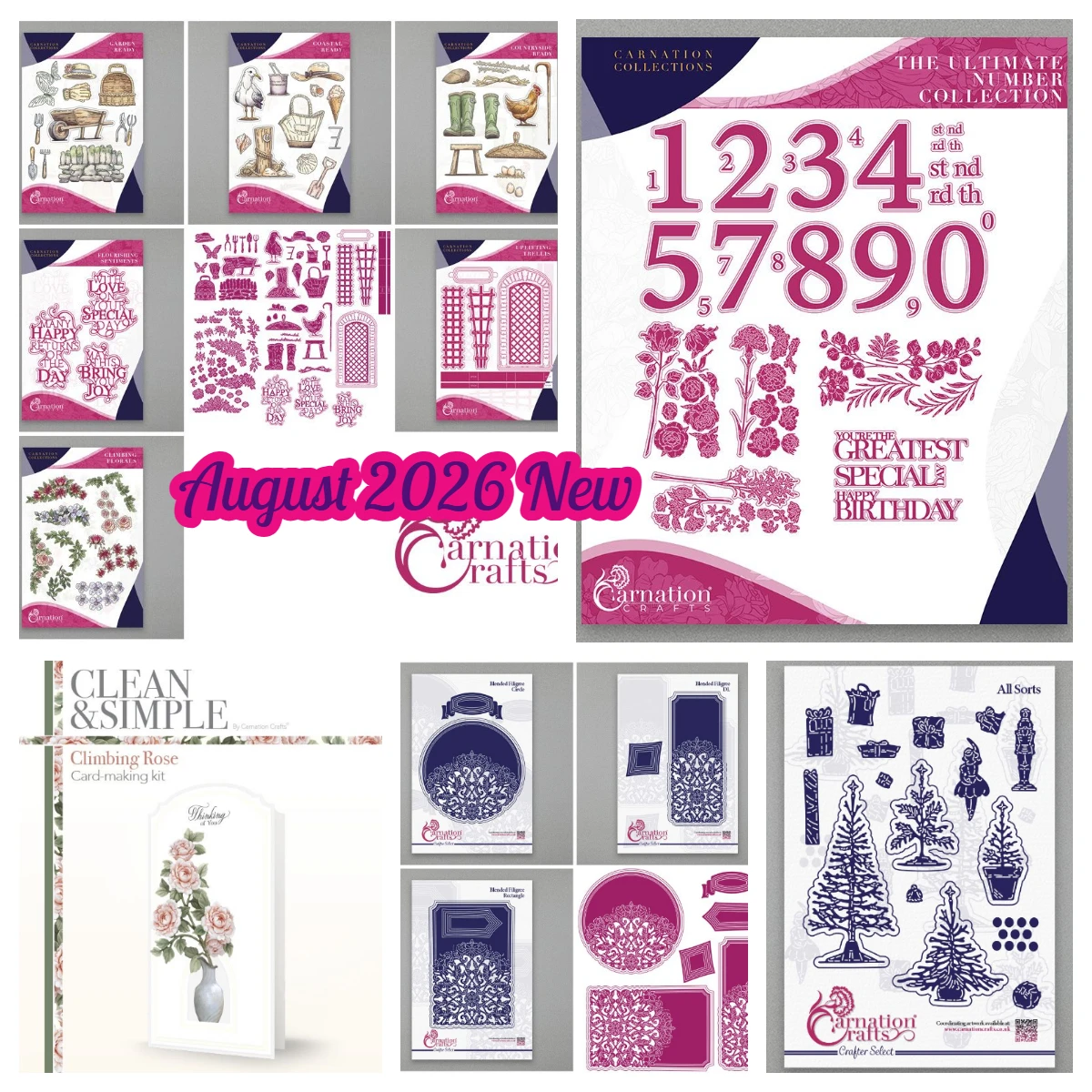 Gartenfertige Stanzformen aus der Brink of Beauty Kollektion – Metall-Schneideformen für DIY-Handarbeiten, Scrapbooks, Fotoalben, Tagebücher – August 2026 Neu