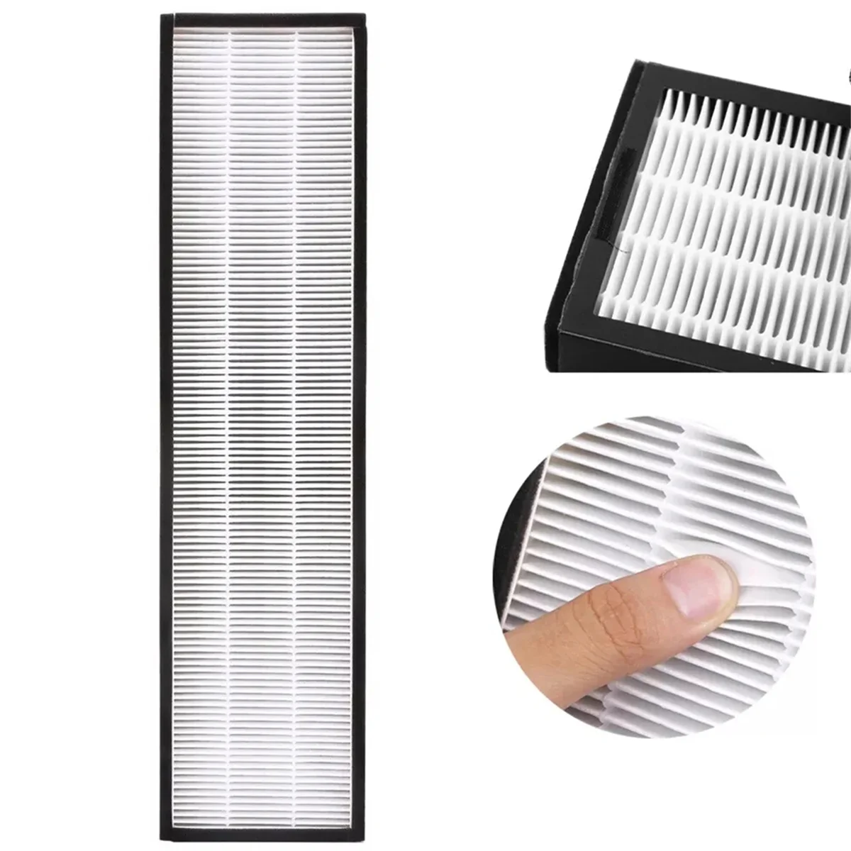 ل GermGuardian FLT5000، FLT5111، AC5000E، AC5250PT، AC5350B، CDAP5500، أسود + ديكر BXAP250 روبوت المكانس تصفية جزء 2 قطعة