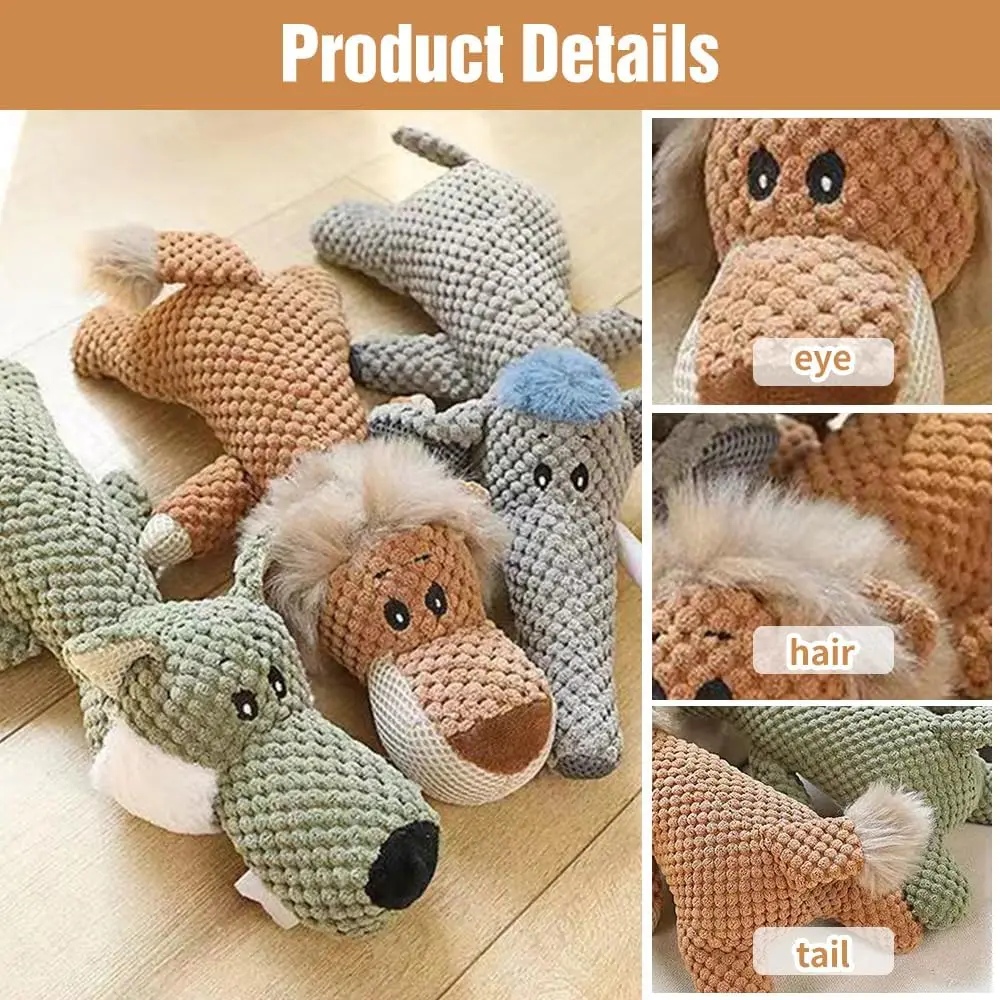 Dog Plush Toys for Aggressive Chewers 2024 New Dog Toys Indestructible Dog Squeaky Toys Dog Puppy Chew Toys Durable Chew Toys Do