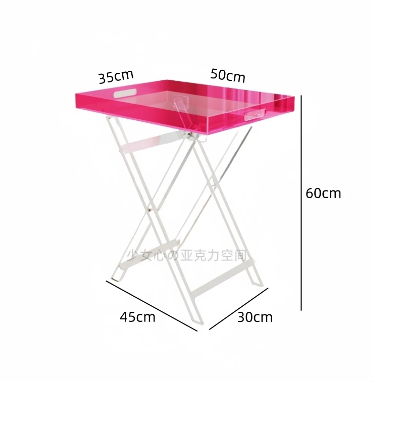 #k for Acrylic Side Table: Minimalist Design, Space - Saving Chic Home Decor Accent，Transparent Structure, Modern Aesthetic*