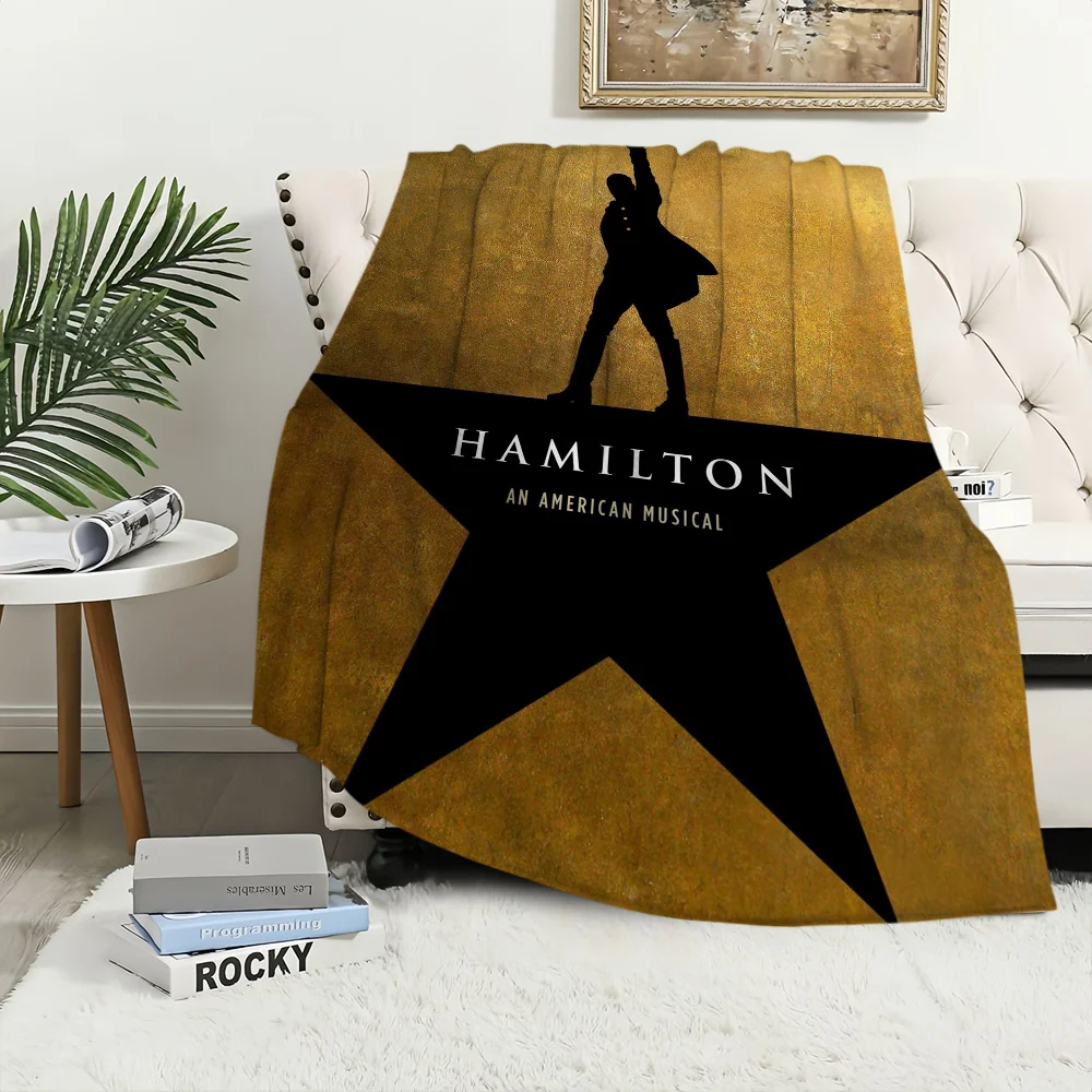 Classic Play Musical Blanket Plush Nap Sofa rug for Living Room H-Hamilton-ES Warm Office Bedroom Birthday Home Travel Kid Gifts