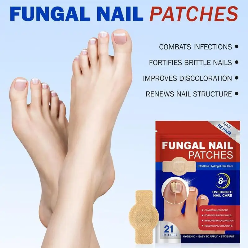 21/63/105Pcs Nail Repair Patches Toenail Fungus Patches Nail Ingrown Correction Stickers For Discolored Or Damaged Nails!~