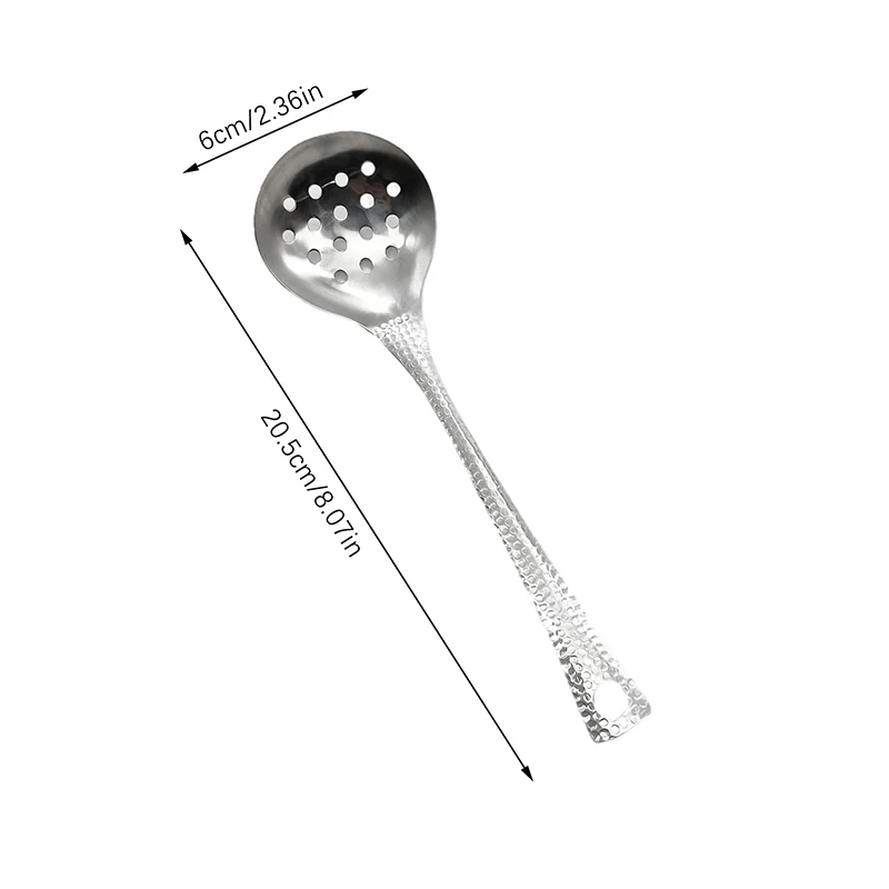 Edelstahl-Suppenlöffel, tiefer Löffel mit großer Kapazität, silberfarben, spiegelpoliert, Besteck, Suppen- und Reislöffel, Haushalts- und Küchenutensilien. – Detail 8