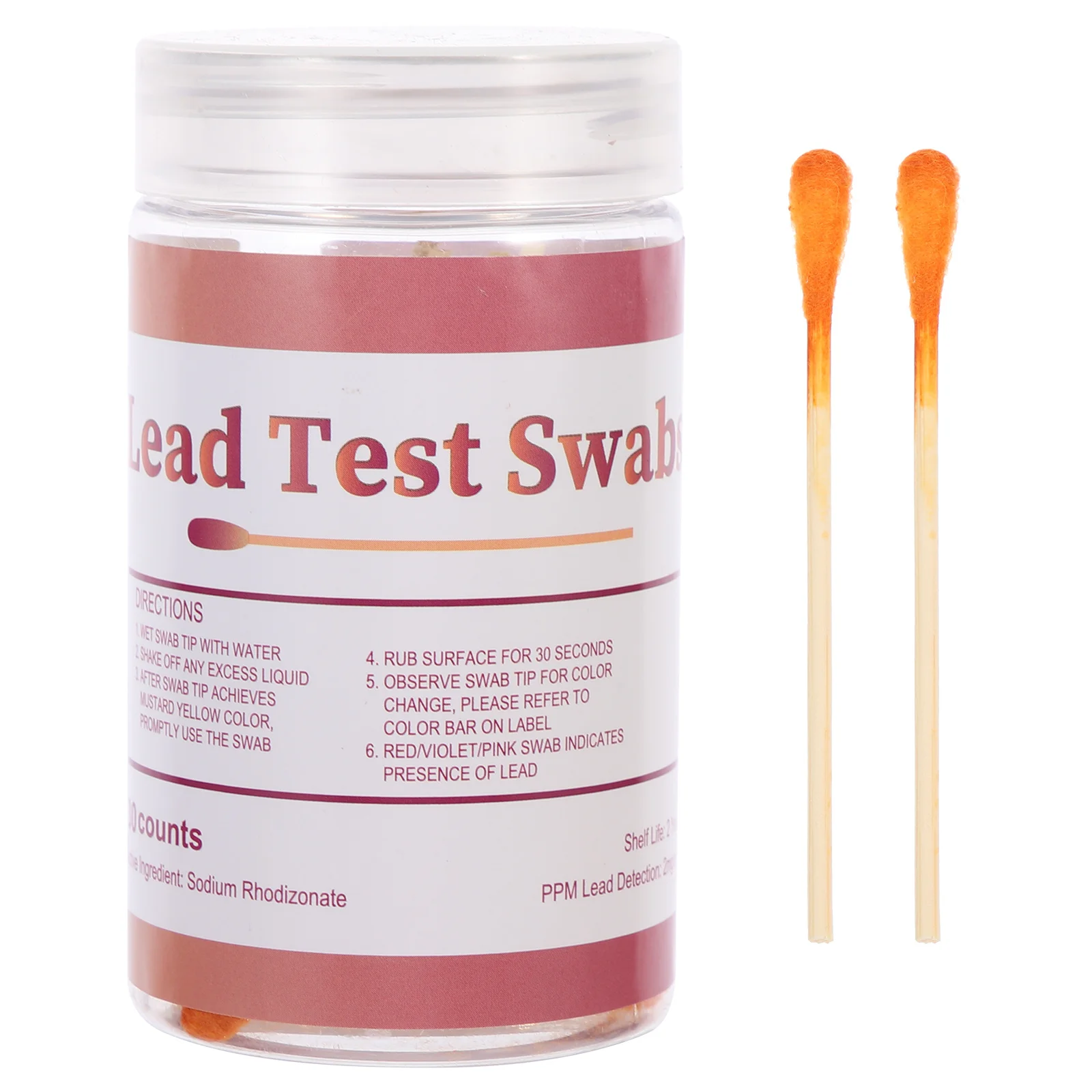 1 Set Portable Lead Test Kit Disposable Surface Lead Content Detection Tool For Metals Ceramics Wood Multipurpose Testing Swab
