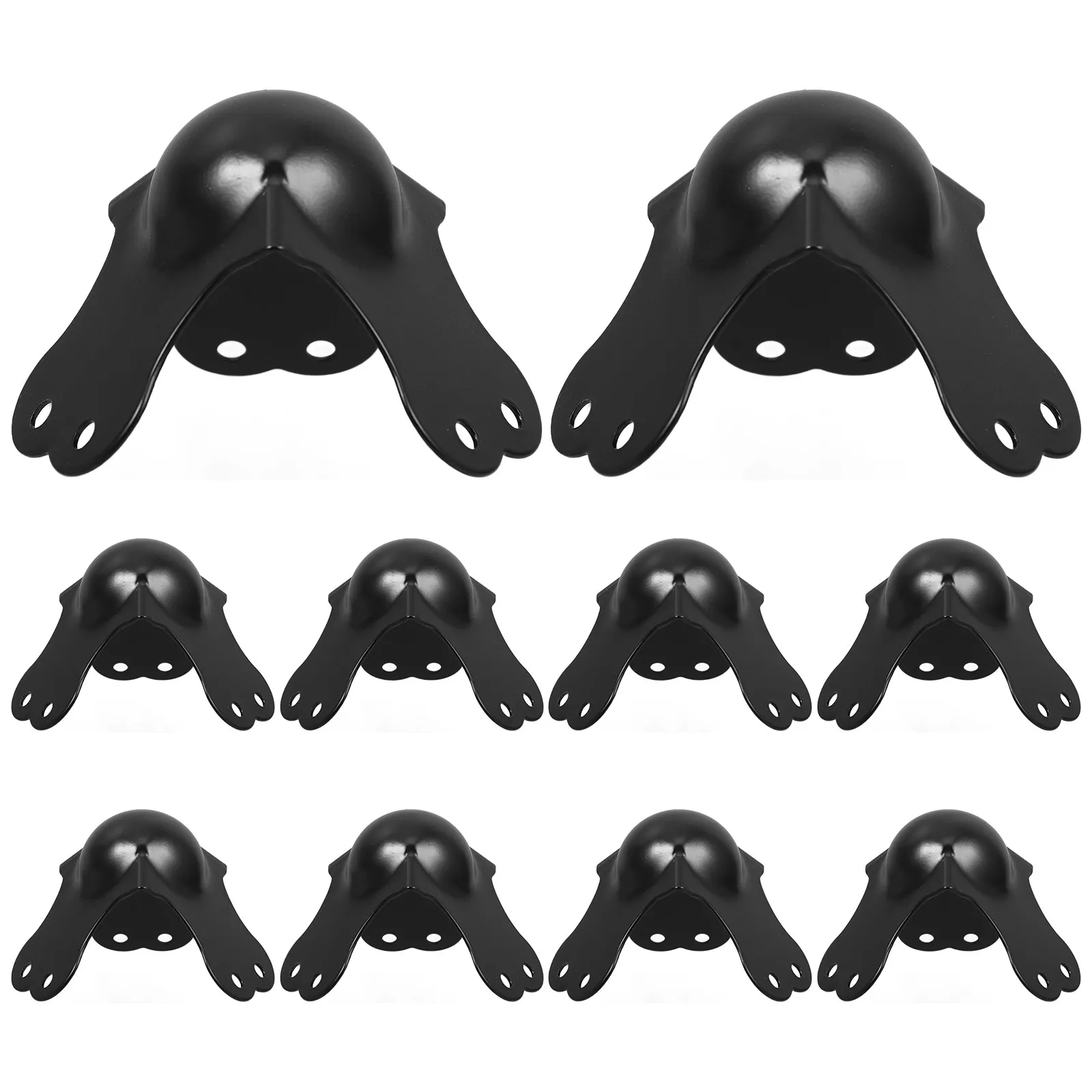 

10Pcs Chrome Plated Ball Corner Protectors Chrome Metal Case Edge Guards Impact Resistant Flight Case Hardware Cabinet Corner