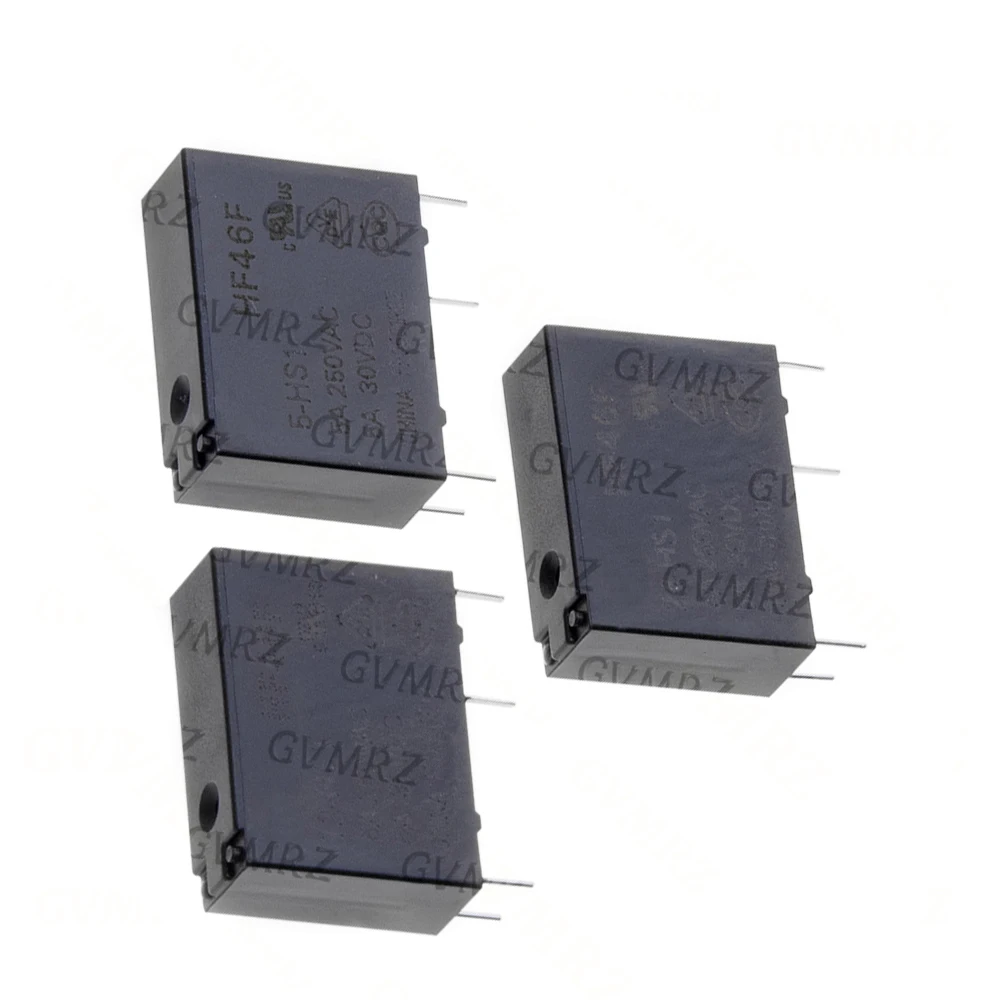 1PCS/LOT 5V 12V 24V DC 30VDC Power Relays HF46F-005-HS1 HF46F-012-HS1 HF46F-024-HS1 5-HS1 12-HS1 5A 250VAC Integrated circuit
