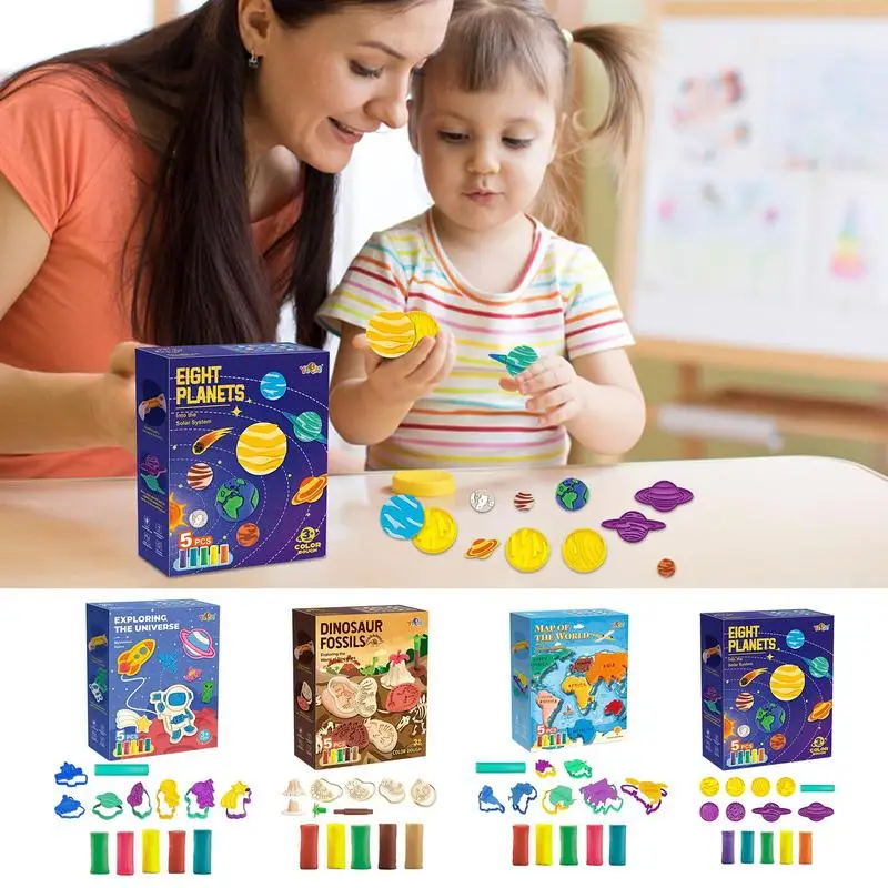 Playdoh Set Set colorato di modellismo Playdoh argilla per bambini fai da te creativo Ultra morbido argilla leggera arti e mestieri kit modellazione argilla