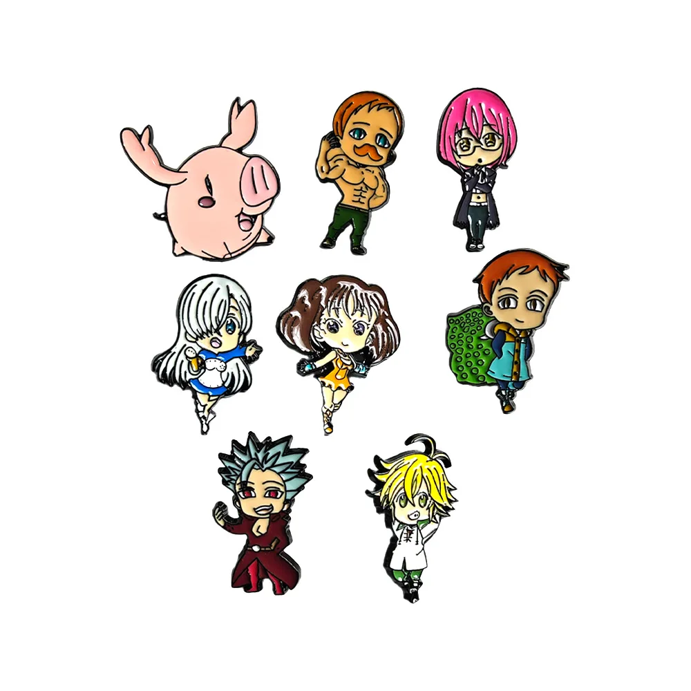 

Manga Enamel Pin Cute Cartoon Anime Brooch Backpack Accessories Fans Accessori Clothing Accessories Jewelry