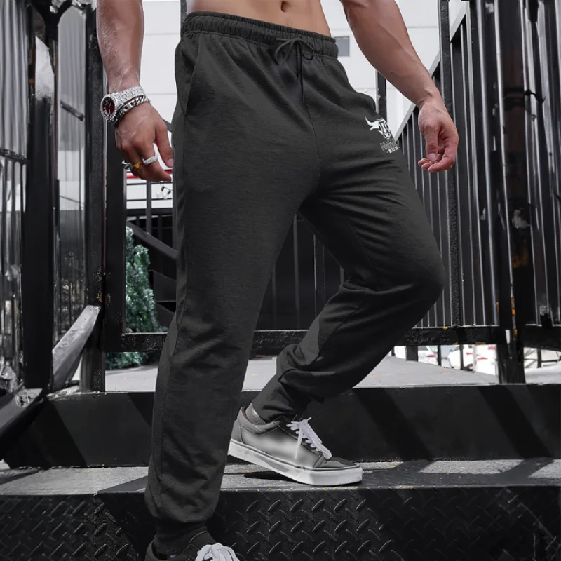 New Mens Casual Pants 2024 Summer Sports Fitness Thin Men's Pants Sweatpants Loose Fashion Hip Hop Work Stretch Pants Trousers