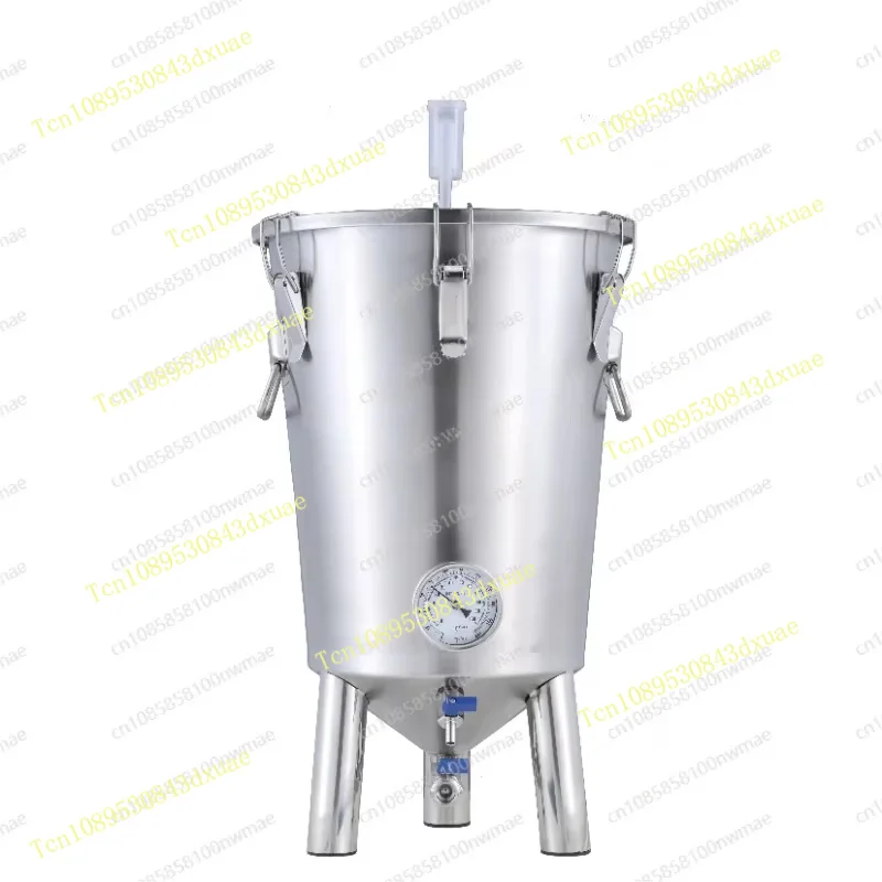 Pro Homebrew Fermenter: 60L Stainless Steel Conical Tank for Clearer Beer & Easy Yeast Harvesting.
