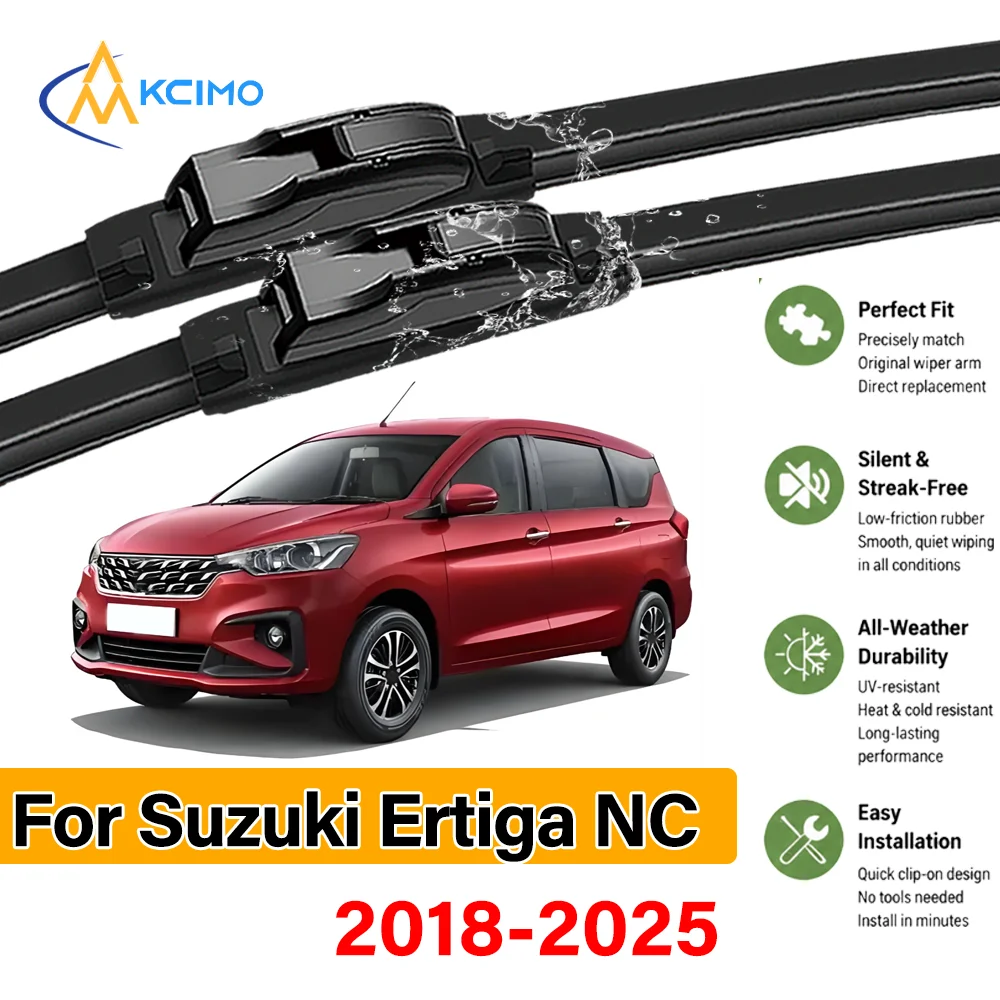 2PCS Upgraded Boneless Wiper for Suzuki Ertiga NC 2018-2025 Front Windshield Wiper Blades Long Lifespan Durable Windshield Wiper