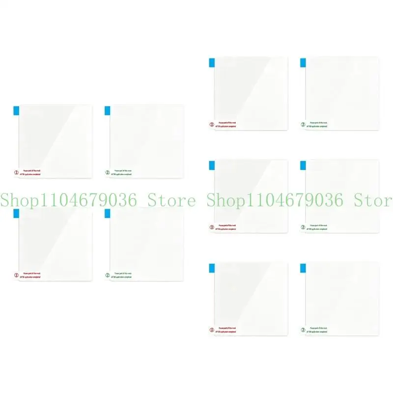 652F Clear PET Windshield Cling Sheets for Toll Pass Transponders, Driving Recorders, and Device Installation, 10 Pack