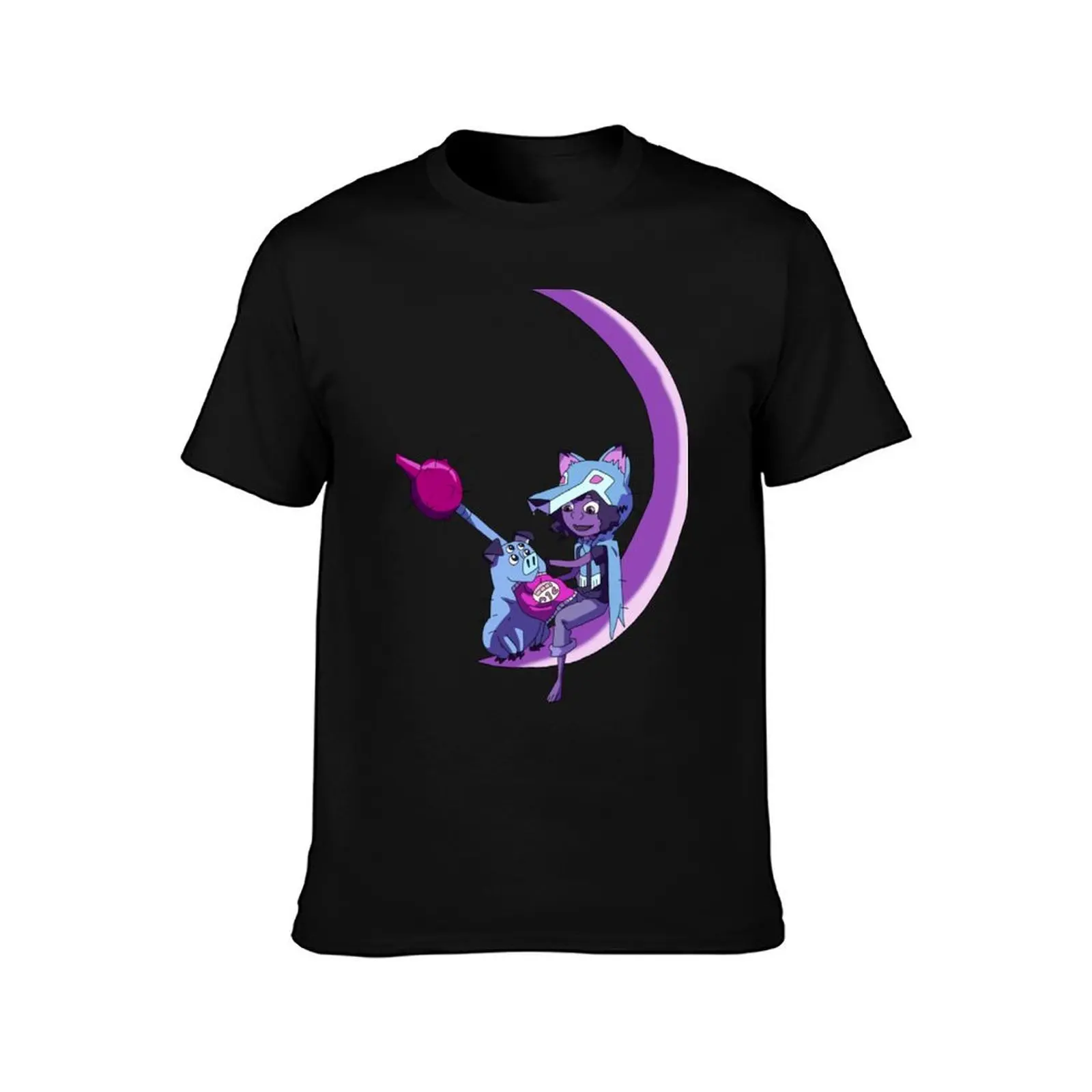 Wolf & Mandu - Kipo And The Age Of Wonderbeasts Sticker T-Shirt Long Lasting Casual T-Shirt