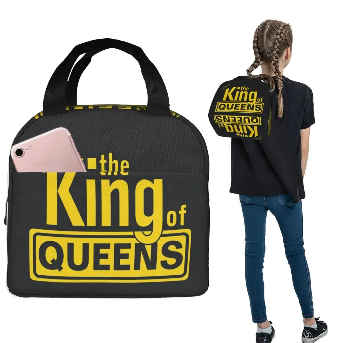 

Термосумка для обедов The King Of Queens для женщин и детей, герметичные контейнеры для еды, термосумка-тоут для обедов