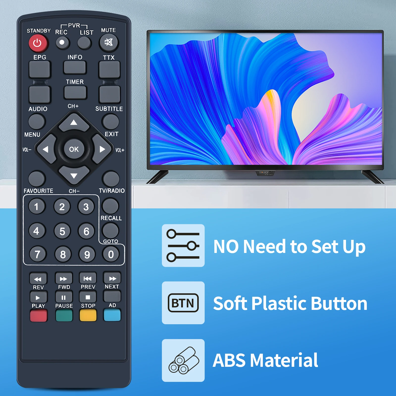 New Remote Control For PremiumX HD 531 and 531C FTA for 531 Cable Receiver