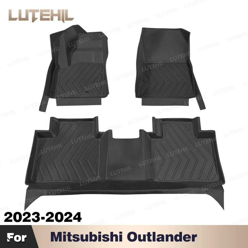

Для Mitsubishi Outlander 2023-2024 пользовательский всепогодный напольный коврик из ТПЭ, ковровый чехол, автомобильная защита для интерьера, аксессуары
