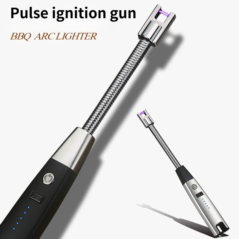 

Outdoor Home Charging Igniter Camping Barbecue Igniter Gun with Hook Pulse Lighter Cigarette Accessories