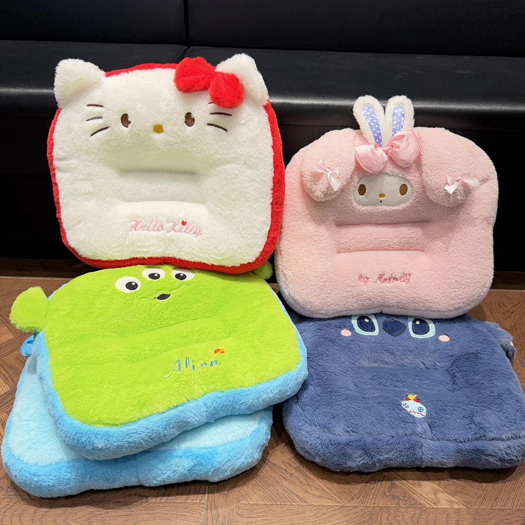 

Comfortable Sitting Cushion Kuromi My Melody Hello Kitty Cinnamoroll Back Cushion For Chair Thickened Seat Cushion Home Decor