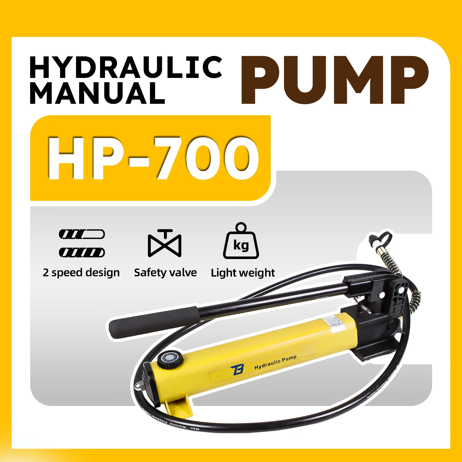 HP-700 Light Weight 700bar Hand Hydraulic Pump Manual Hydraulic Power Pack