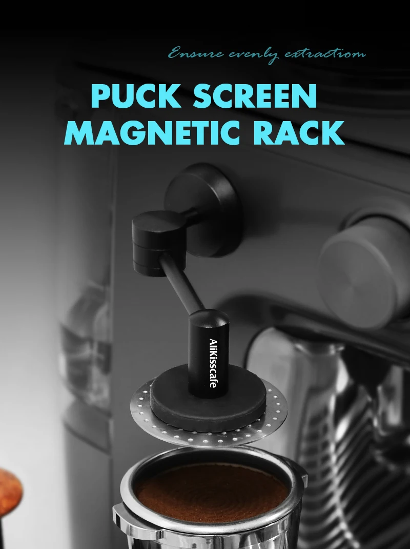 Kaffee Puck Bildschirm Magnetische Rack Kit Halter für 51mm 54mm 58mm Siebträger Bildschirm Magnet Espresso Maschine Zubehör barista Werkzeug – Detail 2
