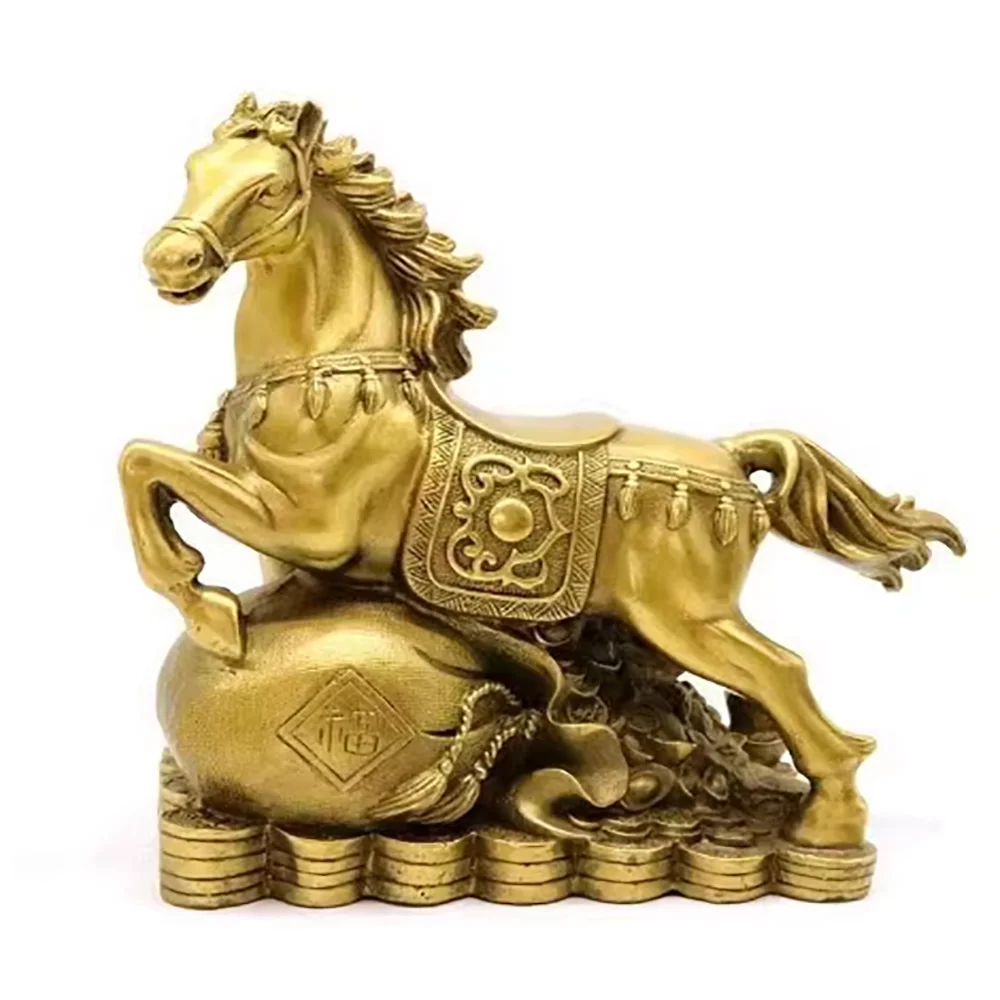 Pure Copper Horse Zodiac Horse Tang Horse Home Decoration Craft Chinese Style Gift Decoration