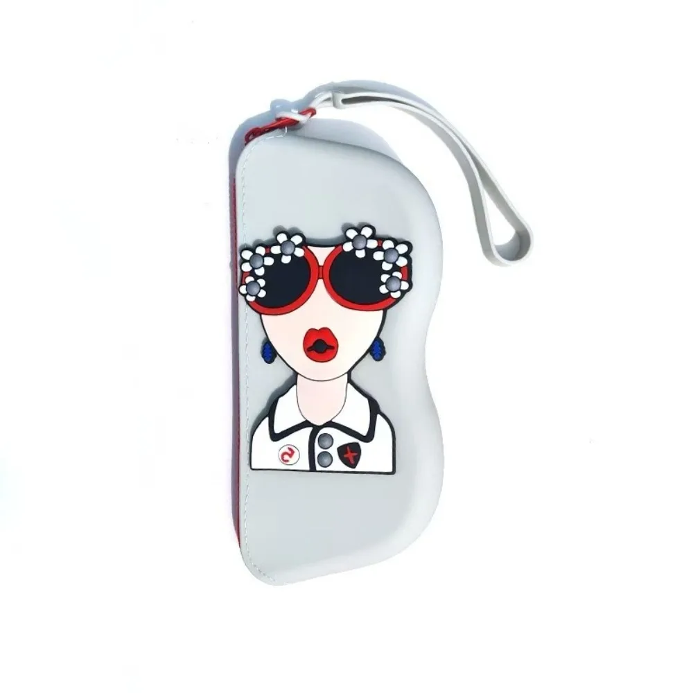 

Multifunctional Silicone Glasses Bag Dustproof Cartoon Sunglasses Storage Bag Coin Purse Waterproof Small Items Bag Male