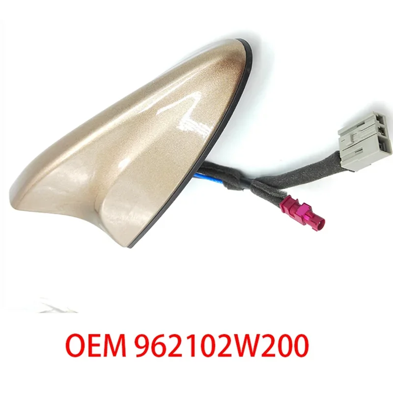 

X-T 962102W000 Car Roof Shark Fin GPS Positioning Antenna for Hyundai Santa Fe 2013-2016 Vortex Generator Spoiler Wing 2W200