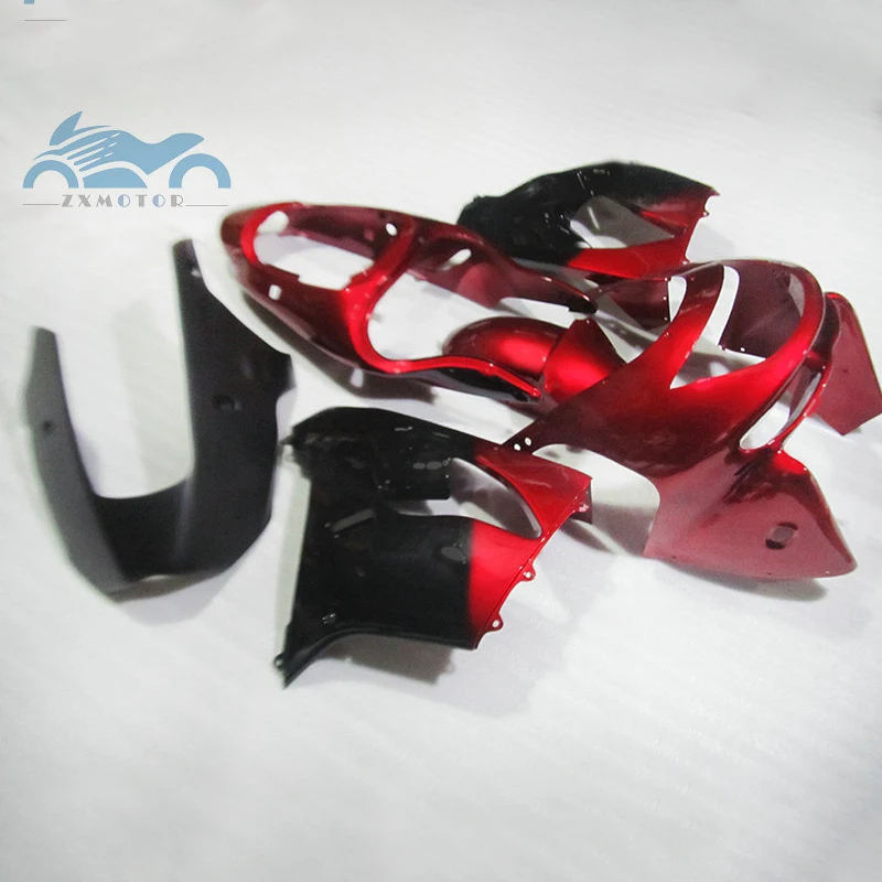 

Customized fairing kits for KAWASAKI Ninja 1998 1999 ZX9R ABS aftermarket sports racing fairings kit 98 99 ZX 9R red black parts