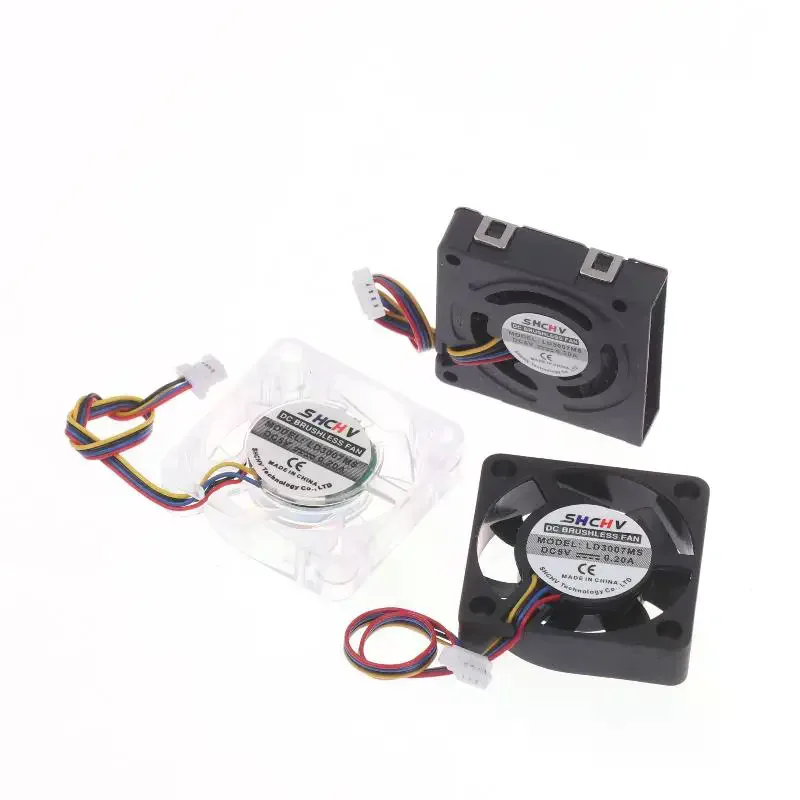 3007 PWM Speed Adjustable Fan CPU Cooling Radiator Cooling Fan 4Pin JST Interface For Raspberry Pi 5 Replacement Parts