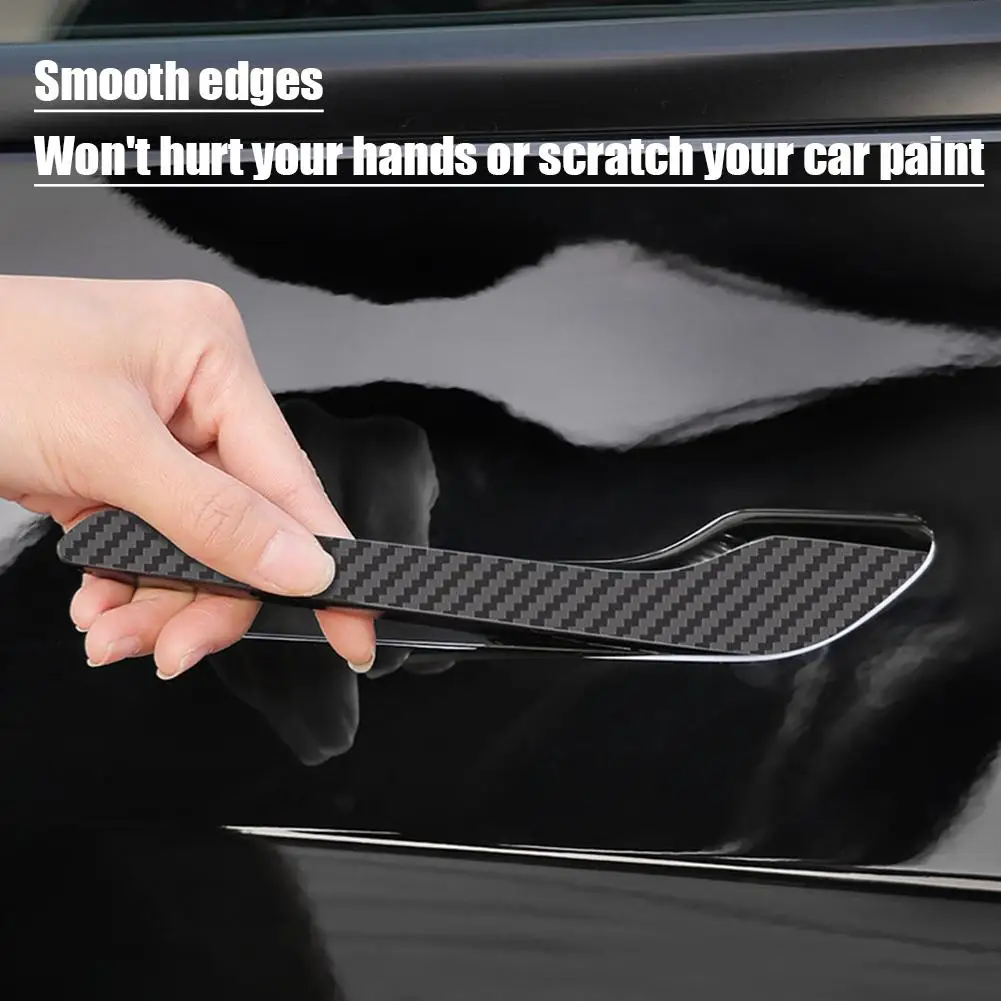 

Door Handle Sticker For Tesla Y/3 Highland ModelY Juniper 2025 Carbon Fiber Door Protector Wrap Cover Paste Accessories G3D5