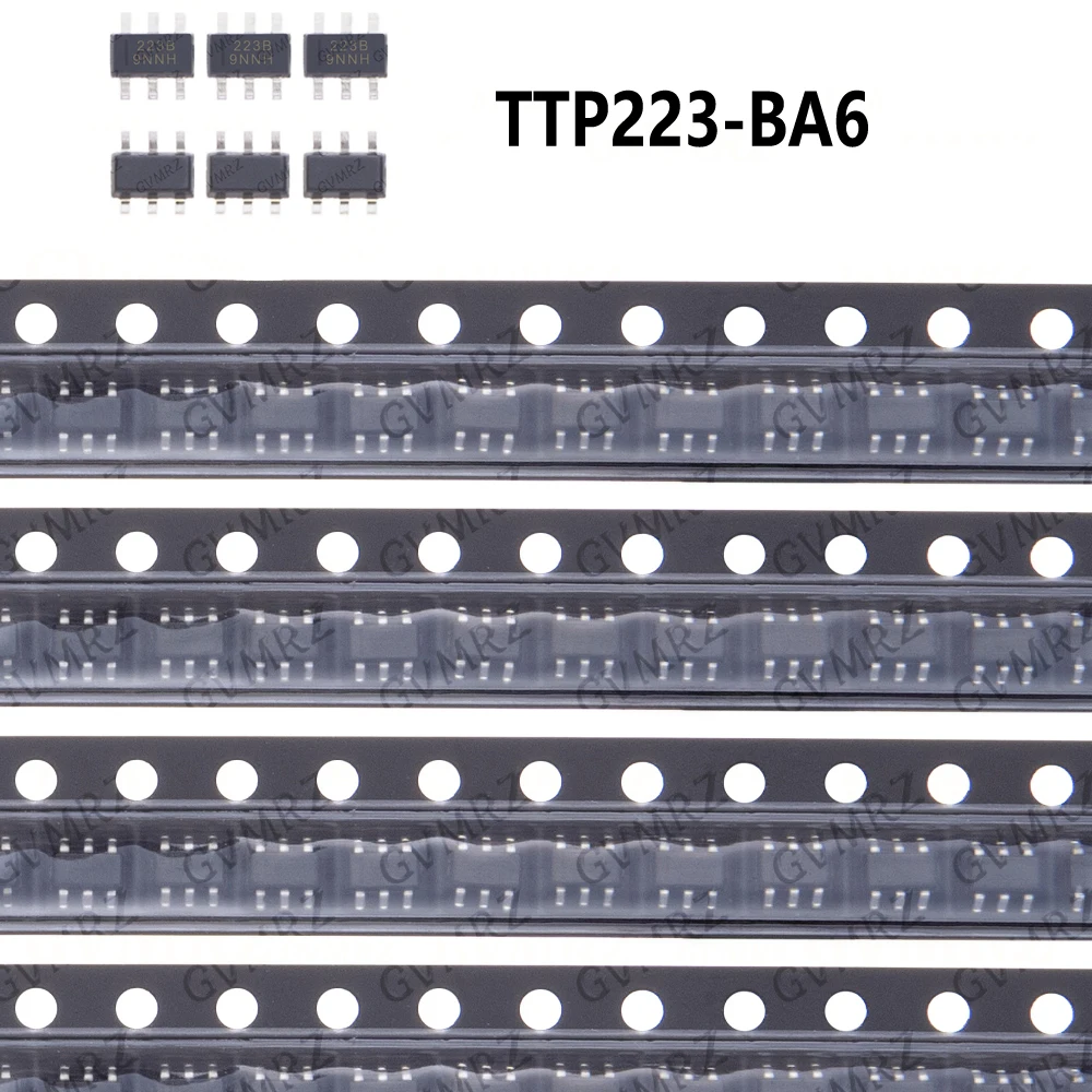 10/100pcs/lot TTP223-BA6 TTP223 BA6 Speed Touch IC chip Screen 223B SOT23-6