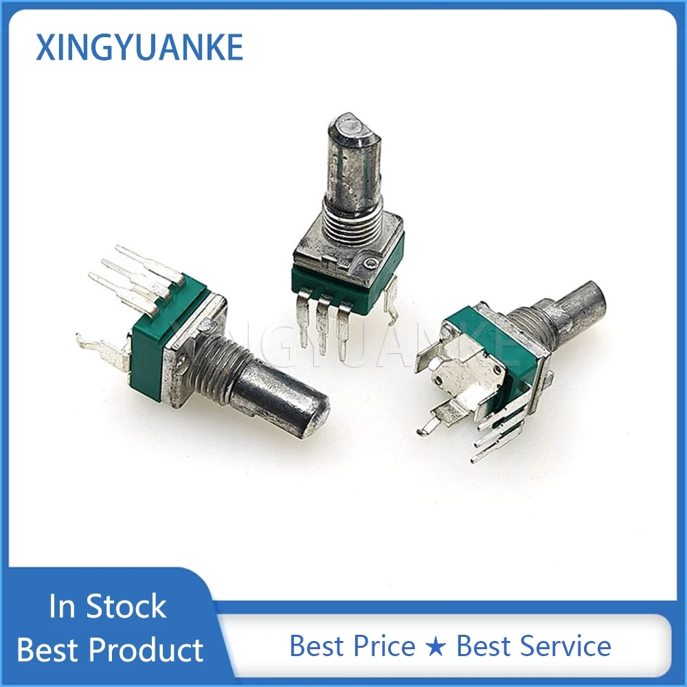 50PCS RK097 Type RV097NH B1K 2K 5K 10K A10K 20K 50K 100K 200K 500K 1M C10K C20K C50K Sealed Potentiometer Single 3Pin Shaft 15MM
