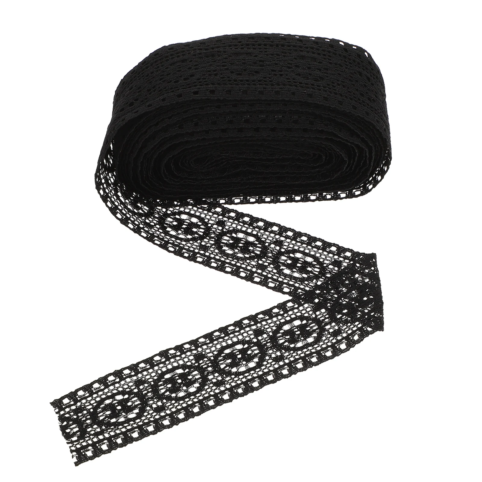 

Lace Fabric Trim Ribbon Polyester Hollow Flower Delicate Black Edge Decoration Bands Scrapbooks Gift Wrapping Bridal Wedding
