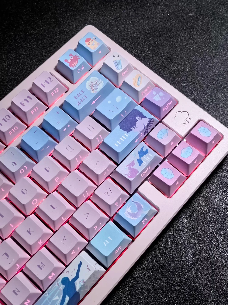 Game Love and Deepspace Theme Keycaps Rafayel Zayne Sylus Xavier Customized Cherry Profile Keyboard Caps Cosplay Doujin Gifts