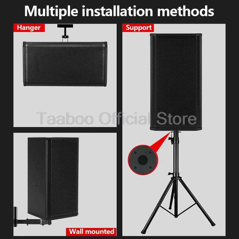 10 Inch High Power Wall Mounted Speaker Bluetooth Multi-function Sound Amplifier Professional Commercial Conference Audio Set