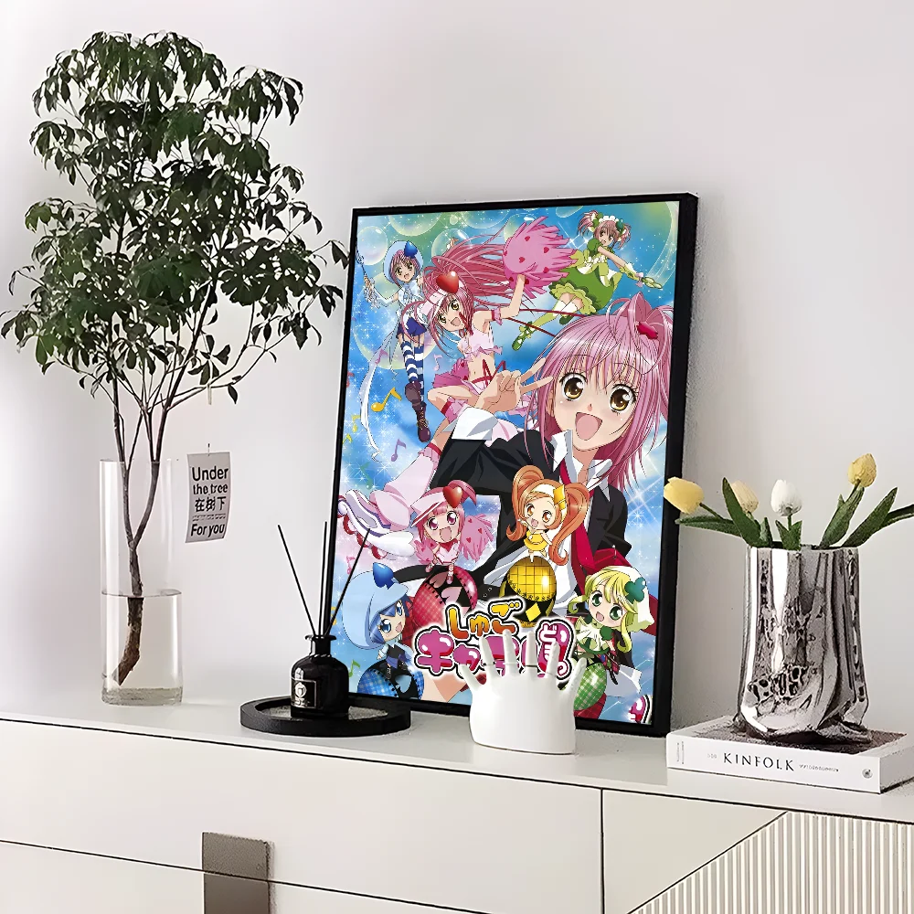 Shugo Chara Japan   Self-adhesive Art Poster Retro Kraft Paper Sticker DIY Room Bar Cafe Vintage Decorative Painting