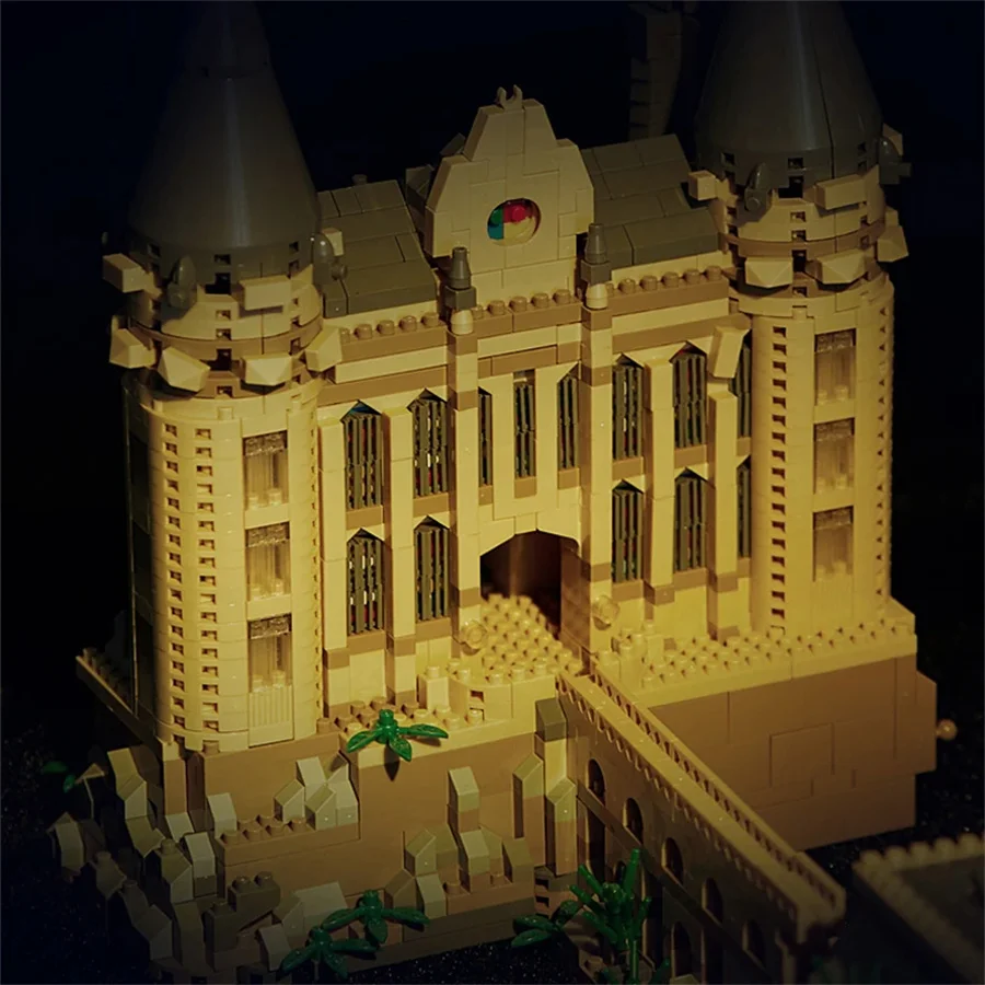 Micro Bricks City Creative Medieval Magic Castle Series School Architecture Palace Model Building Blocks Gifts Kid Assembly Toys