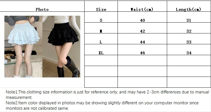 Minirock, süß, sexy, Balletcore, elastisch, hohe Taille, Ballkleid, Rüschen, Patchwork, Lolita-Rock, kurz, koreanisch, süß, Y2K, Damenbekleidung – Detail 1