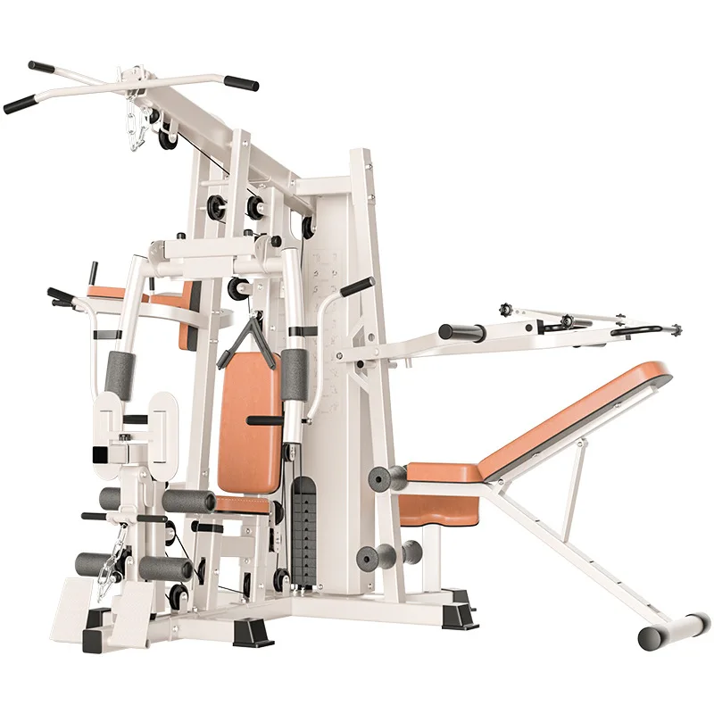 

Home Gym Training Workout Station with Weight Stack and Pulley System Multifunctional Workout Tool for Home Workouts