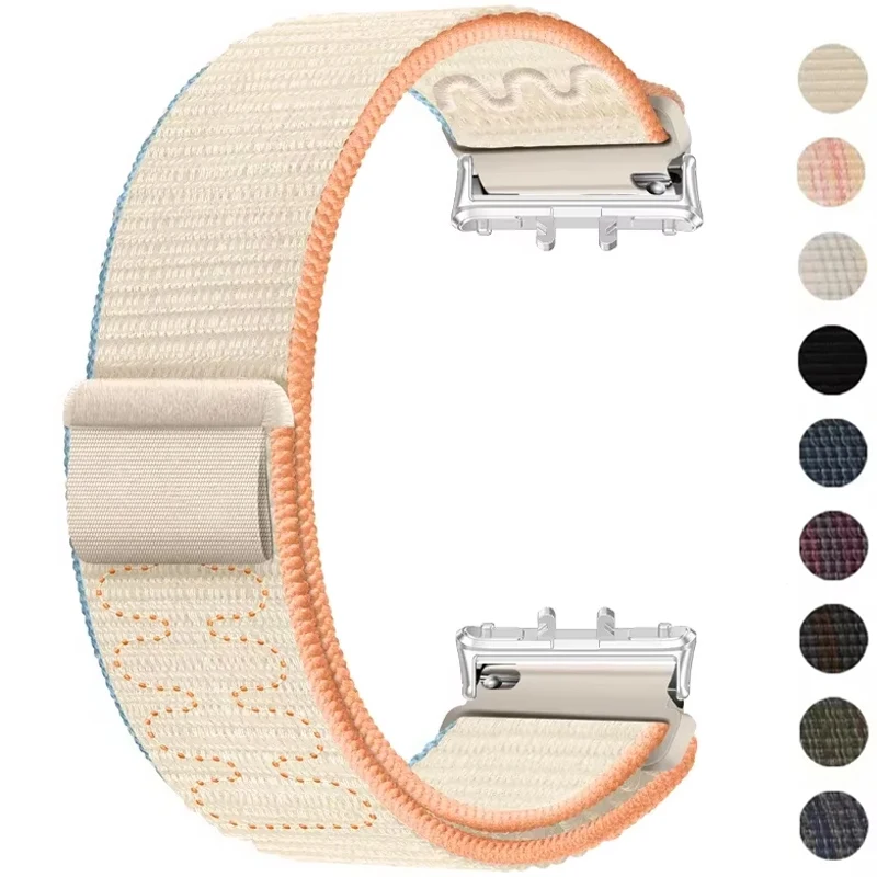 Breathable Strap for Samsung Galaxy Fit 3 Nylon Loop Replaceable Wristband Smartwatch Belt for Galaxy Fit 3 Sport Watchband