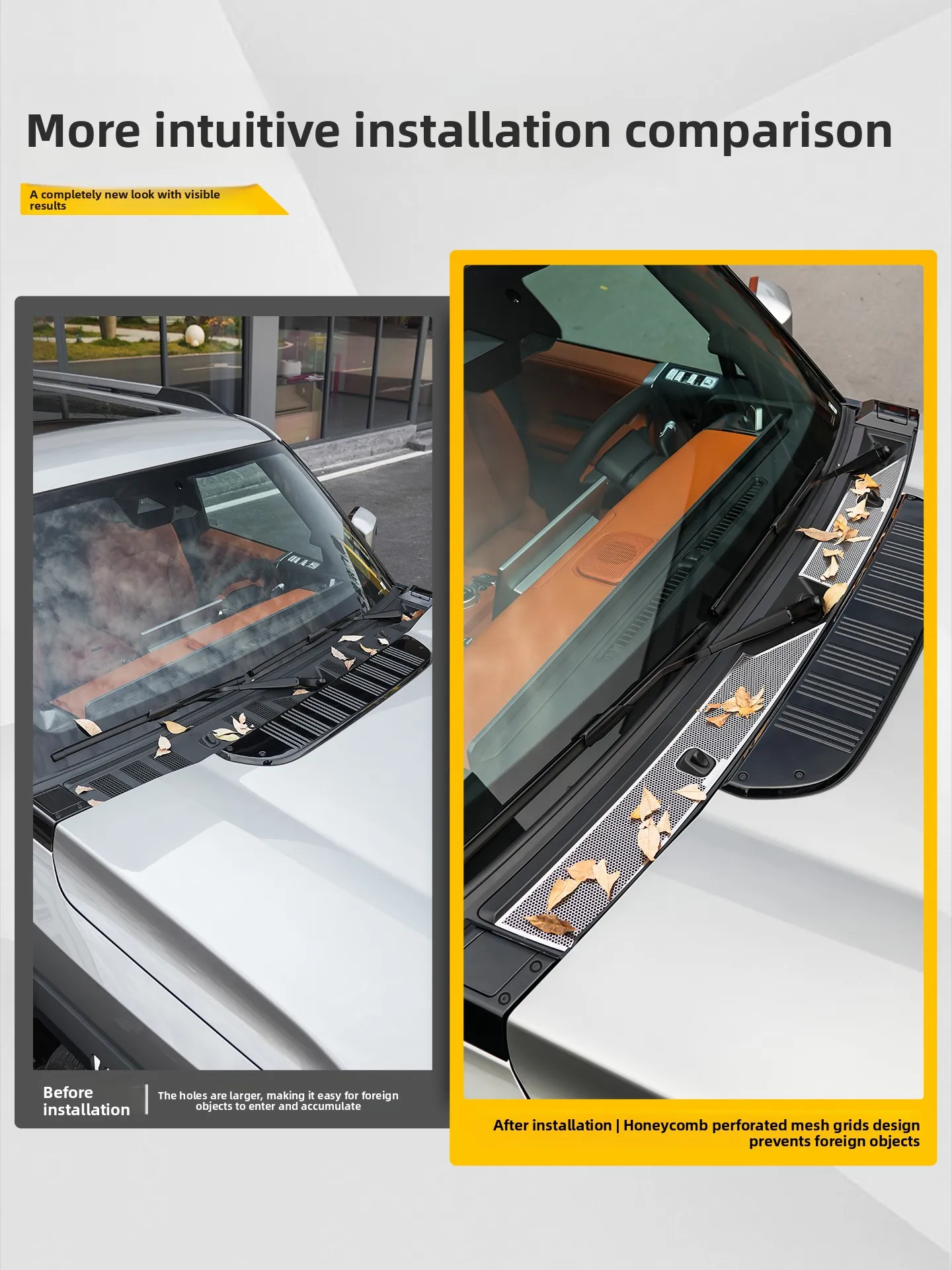 For Jetour G700 engine hood air inlet protection cover engine compartment anti blocking cover dust filter accessories