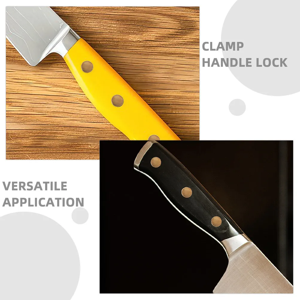 7Pairs Kitchen Knife Handle Rivets DIY Fixing Kit Copper Fasteners Grip Replacement for Handcrafted Knife Handles view 2