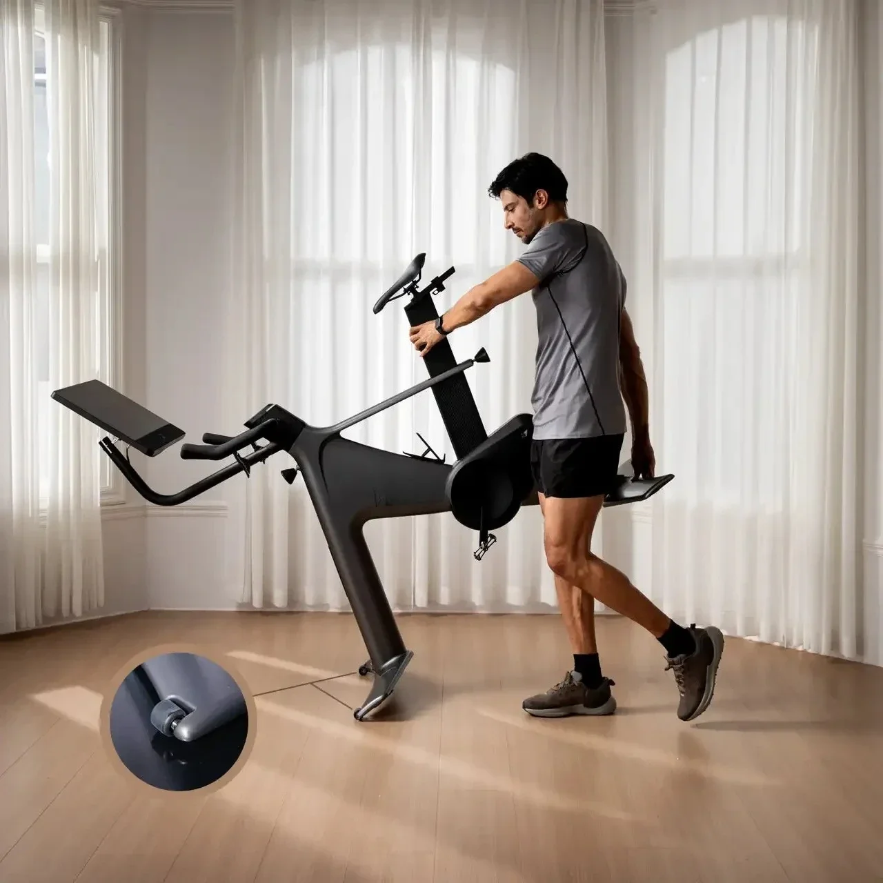 Home Indoor Gym Fitness Exercise Bike Steel Sport Bike for Spin Indoor Training