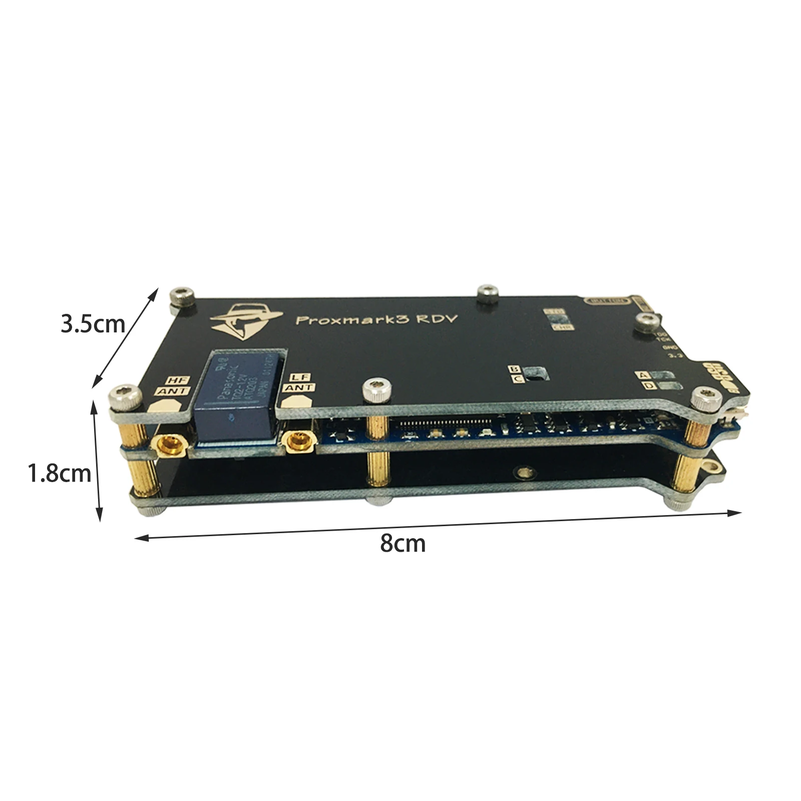 Upgraded Proxmark3 RDV2 Reader USB 512K Memory NFC RFID Reader Writer IC ID Card Cloner 125KHz/13.56MHz Tag Copier