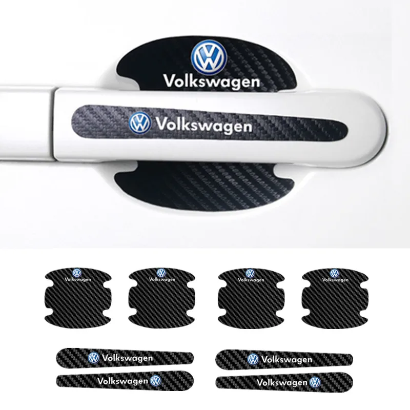 PU Door Handle Bowl Anti-collision Protective Sticker For Volkswagen Golf 5 6 7 Charang Beetle Beetle Arteon Lavida Accessories