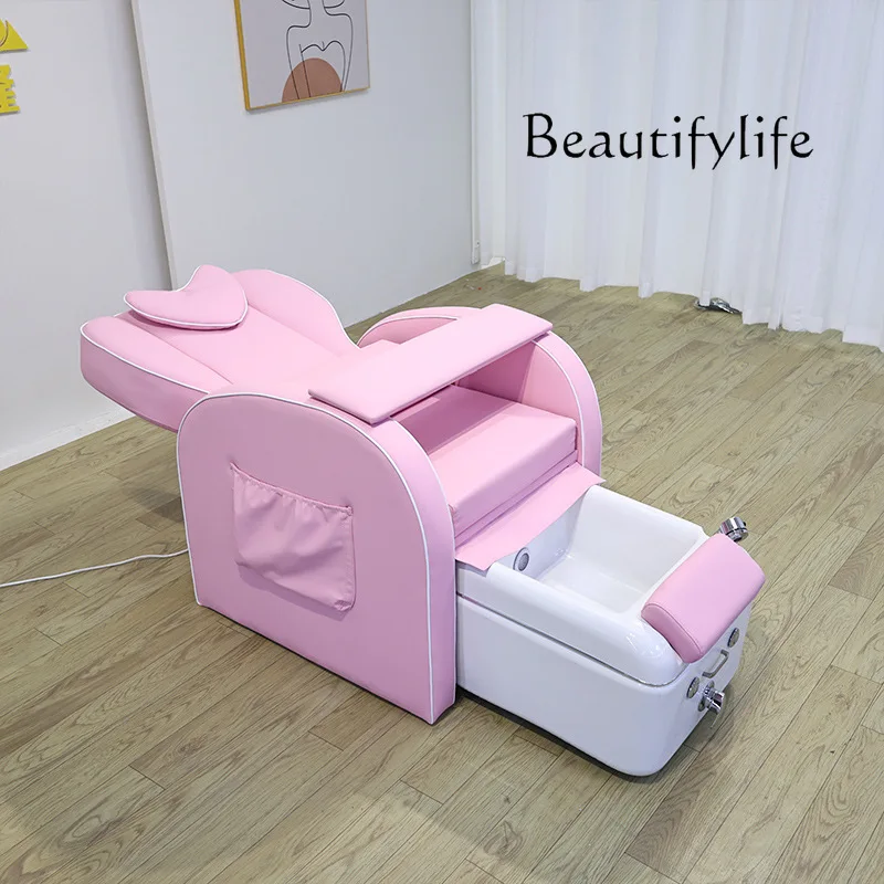 Electric manicure sofa reclining foot bath foot massage foot beauty eyelash massagea nail salon new