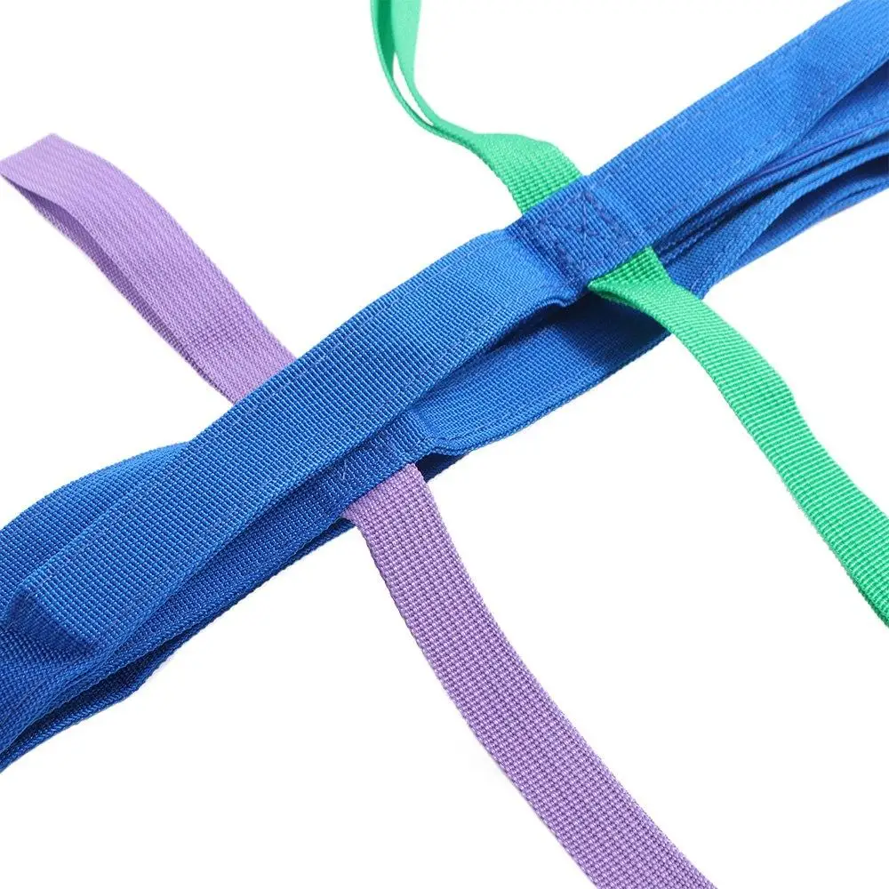 Multi-color Safety Walking Rope Anti‑Lost Colorful Handles Short Walking Rope Nylon Portable Toddler Walking Rope for 2 Teachers