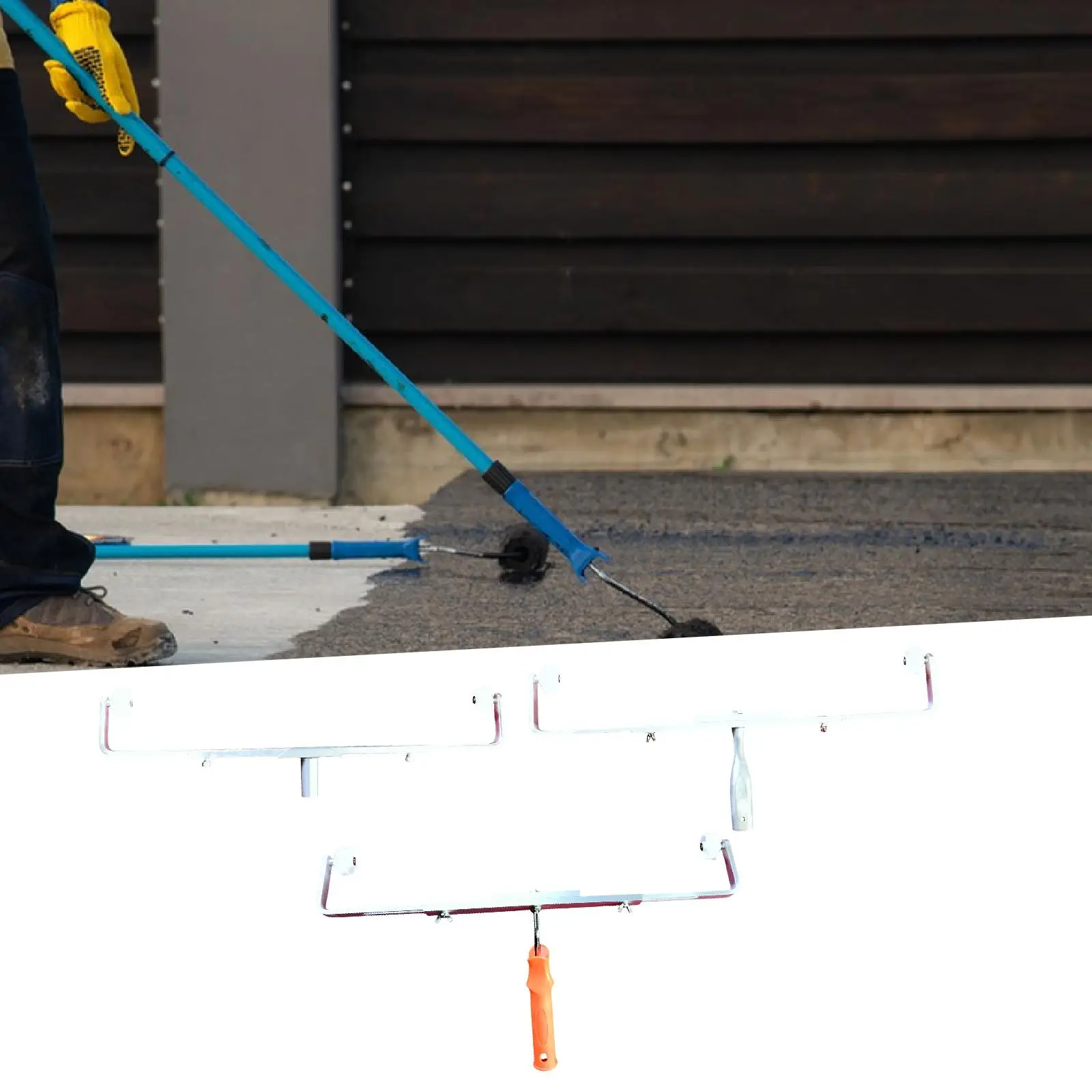 Durable Paint Roller Holder for Textured Rollers Efficient Painting Tool for Workshop Garage or House Ceilings